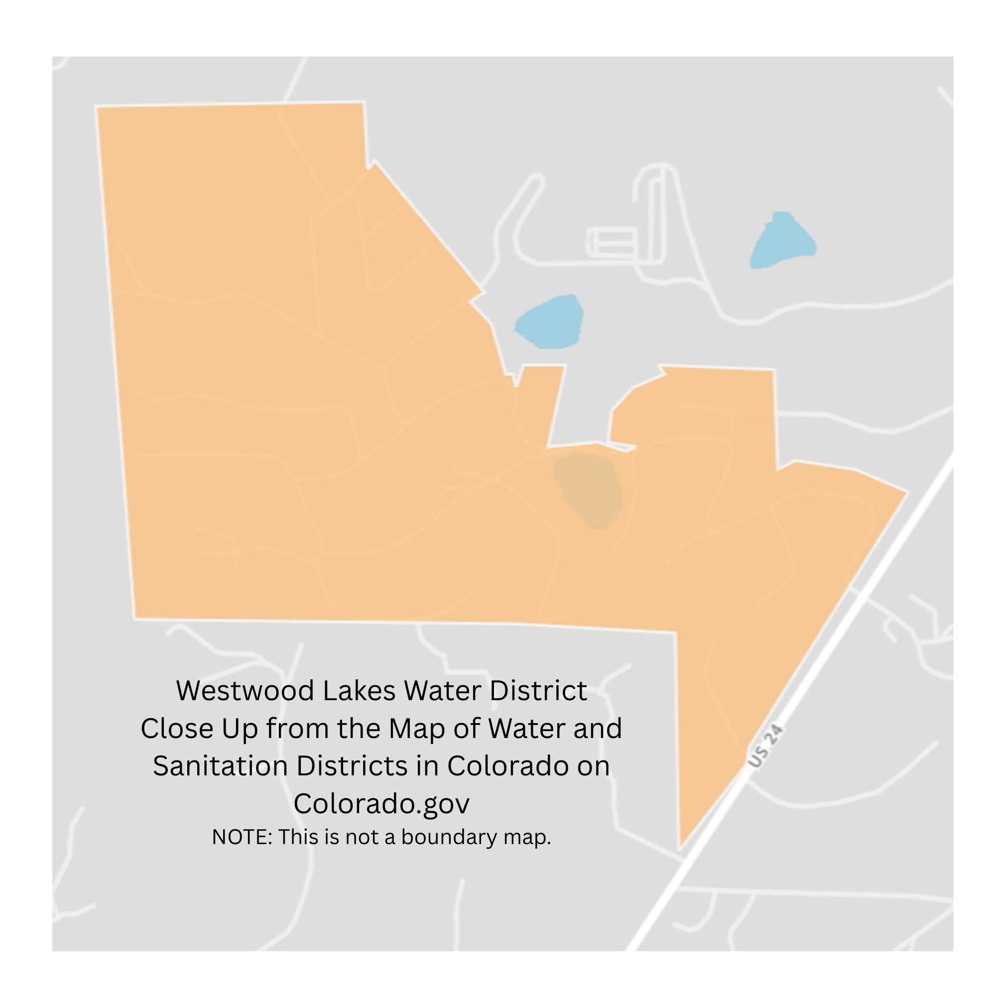 Close up screenshot of Westwood Lakes Water District from Colorado.gov